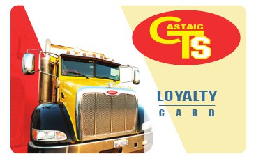 Castaic Truck Stop Reward Card